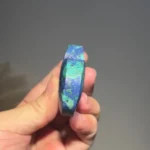碧心凝翠天然藍銅礦共生孔雀石愛心細節紋理