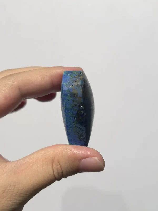 碧心凝翠天然藍銅礦共生孔雀石愛心細節紋理