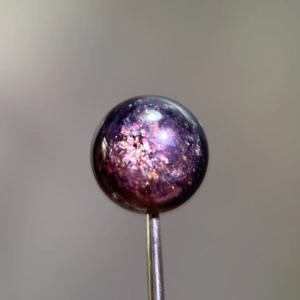 天然堇青石單珠12.1mm 側面晶體紋理