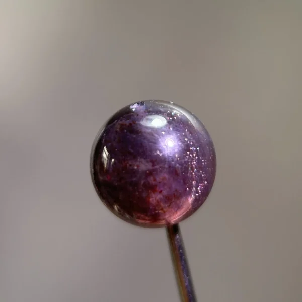 天然堇青石單珠12.1mm 透光下星光閃爍