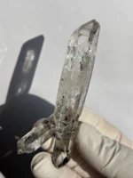 天然金口河水晶原石 晶體通透 正面