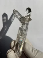 天然金口河水晶原石 背面紋理