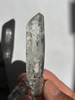 天然金口河水晶原石 透光效果 可見冰裂
