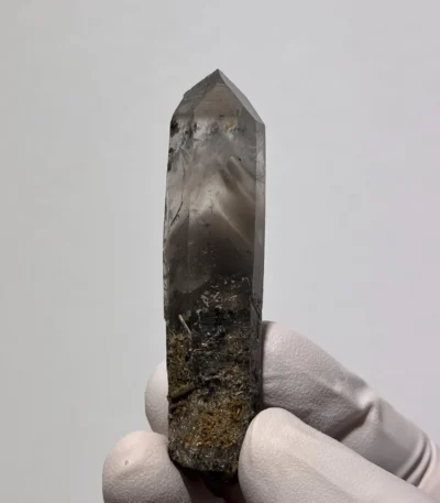 天然四川金口河水晶原石側面紋理 自然晶面