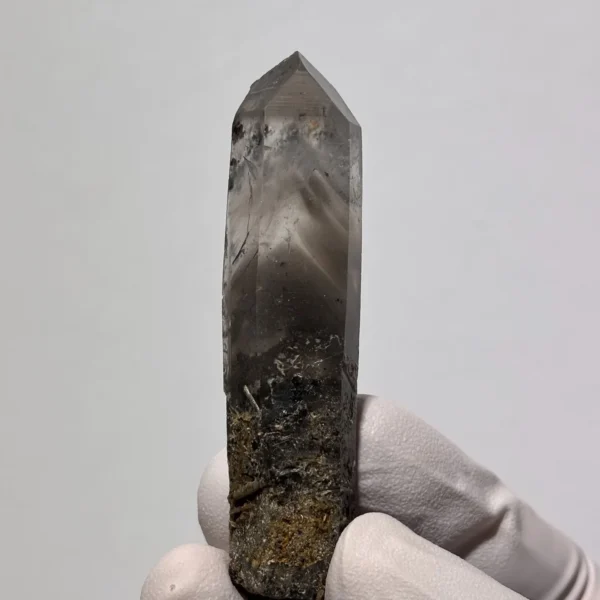 天然四川金口河水晶原石側面紋理 自然晶面
