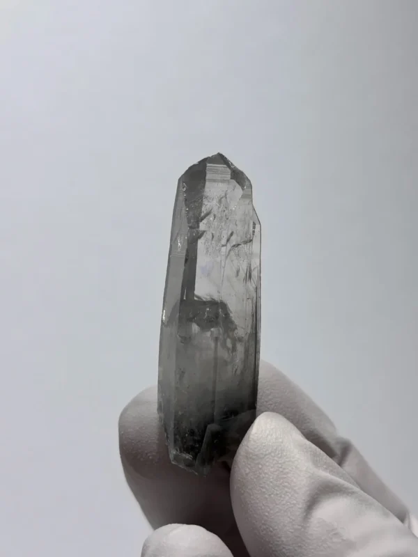 天然金口河水晶原石 背面礦缺