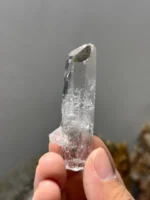 天然金口河水晶原石 透光效果雲霧內含物