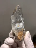 天然金口河水晶原石 側面生長紋理