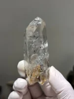 天然金口河水晶原石 透光彩虹光暈