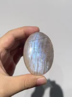 日月同輝天然橙月光把玩正面照