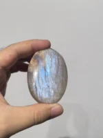 日月同輝天然橙月光把玩背面細節