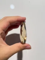 天然茶晶把玩背面細節
