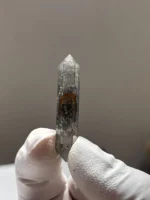 天然糖心閃靈原石背面自然形態